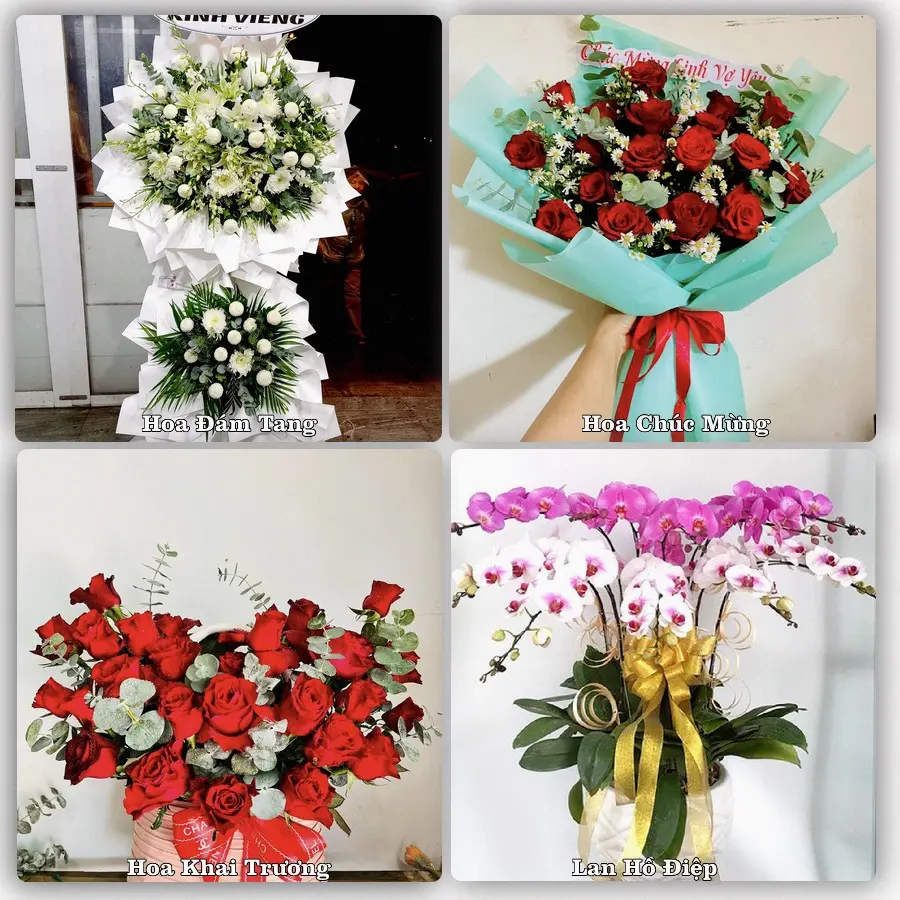Mẫu hoa phục vụ nhu cầu đặt hoa tại Phường Tân Lộc - Thành phố Cần Thơ