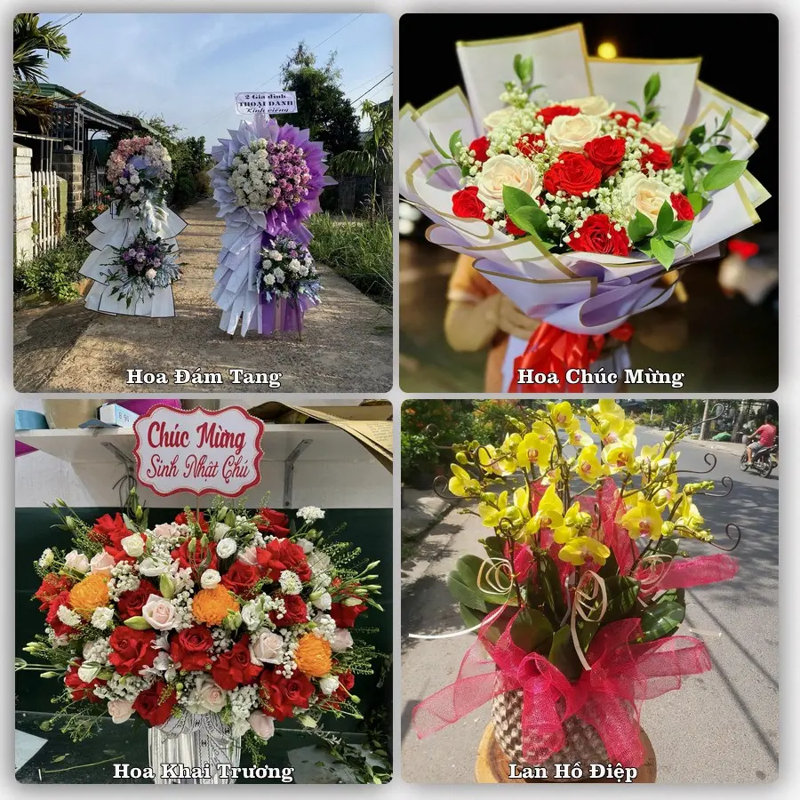 Mẫu hoa phục vụ nhu cầu đặt hoa tại Xã An Lạc Thôn - Thành phố Cần Thơ