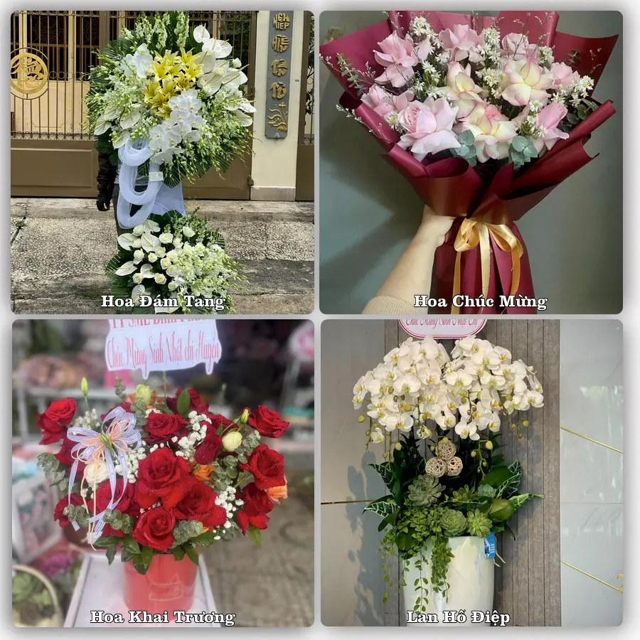 Mẫu hoa phục vụ nhu cầu đặt hoa tại Xã Phước Lý - Tỉnh Tây Ninh