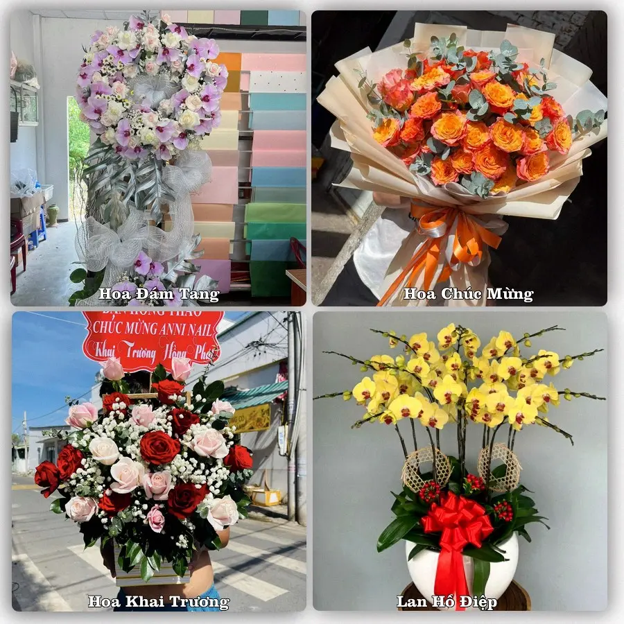 Mẫu hoa phục vụ nhu cầu đặt hoa tại Phường Phước Thới - Thành phố Cần Thơ