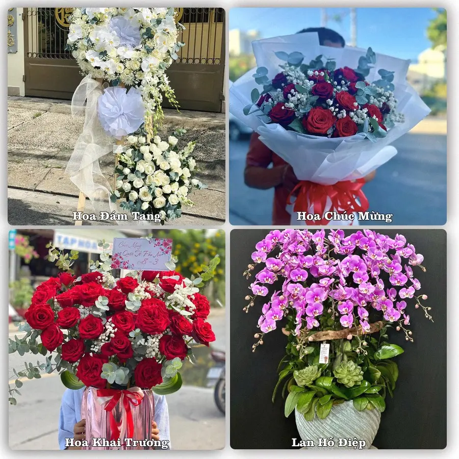 Dịch vụ đặt hoa và giao tận nơi tại Phường Tiền Phong - Tỉnh Bắc Ninh