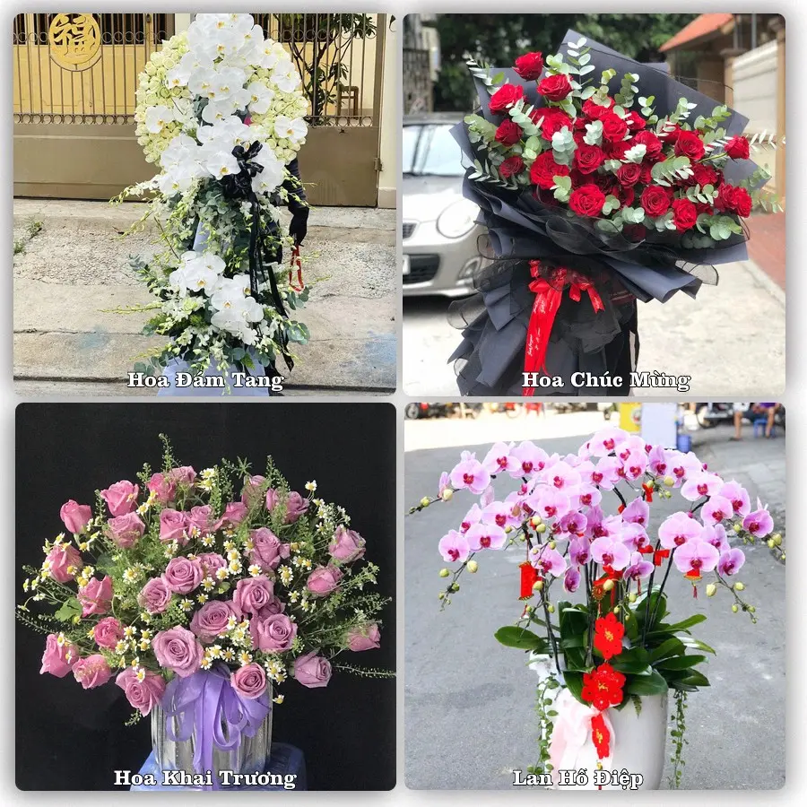 Mẫu hoa phục vụ nhu cầu đặt hoa tại Phường Tiền Phong - Tỉnh Bắc Ninh