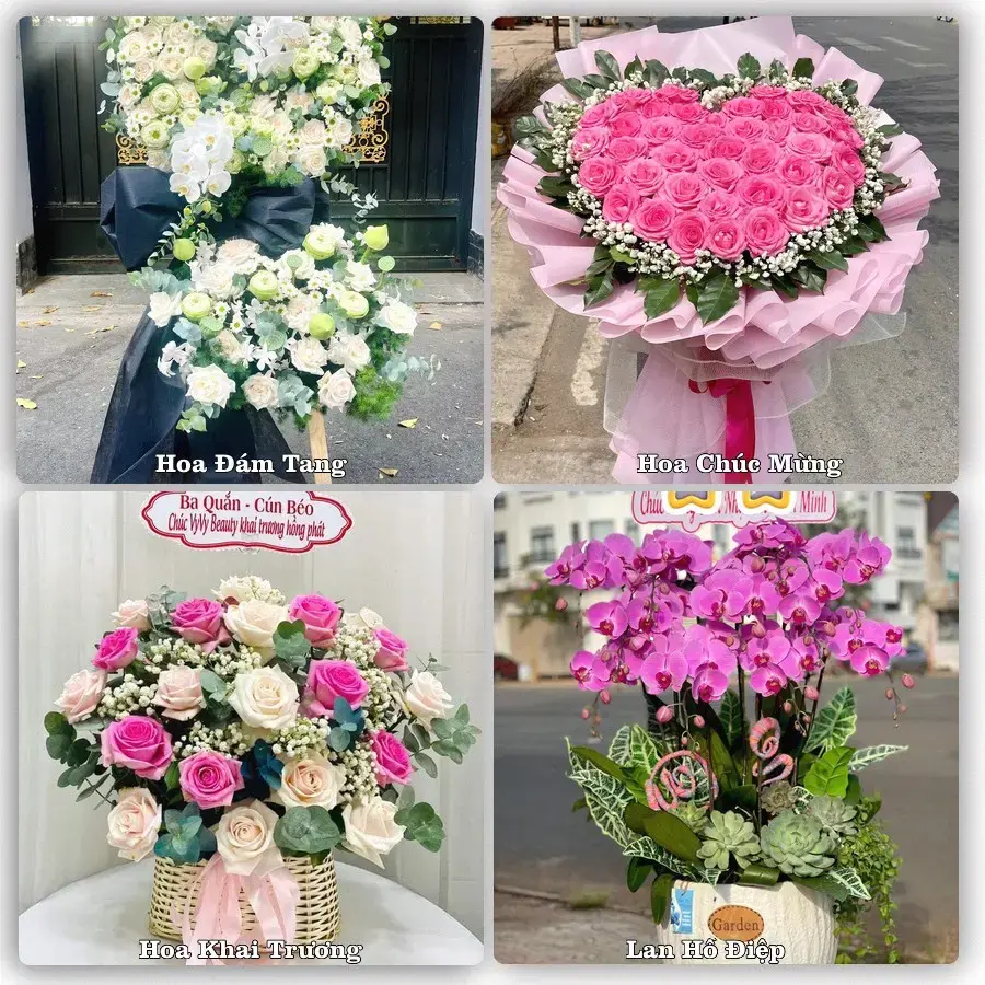 Shop hoa Phường Tam Long, Hồ Chí Minh – tư vấn mẫu, giao tận nơi