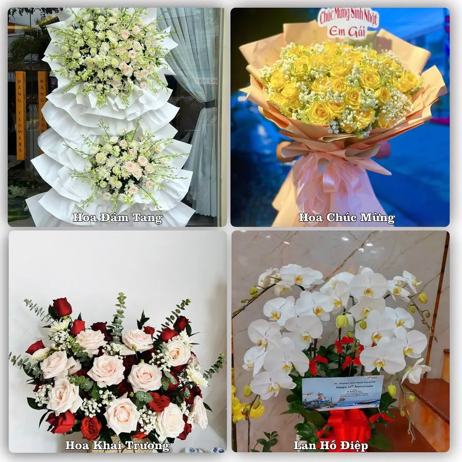 Dịch vụ đặt hoa và giao tận nơi tại Xã Long Định - Tỉnh Đồng Tháp