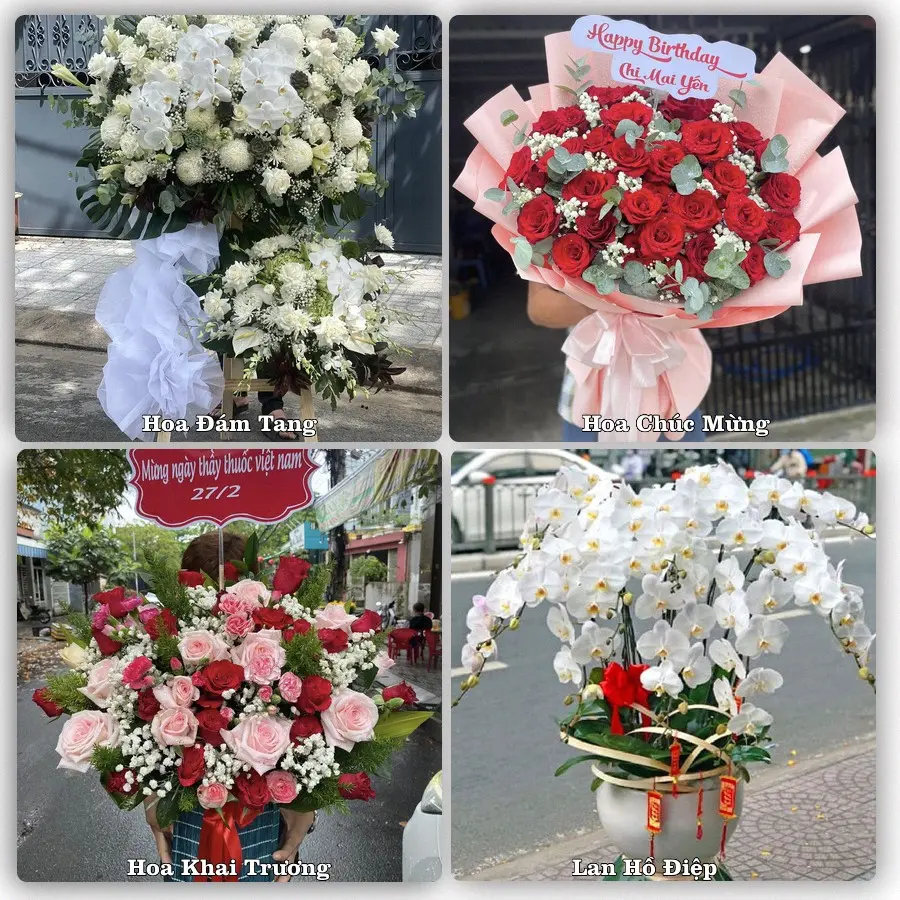 Mẫu hoa phục vụ nhu cầu đặt hoa tại Xã Cẩm Giàng - Thành phố Hải Phòng