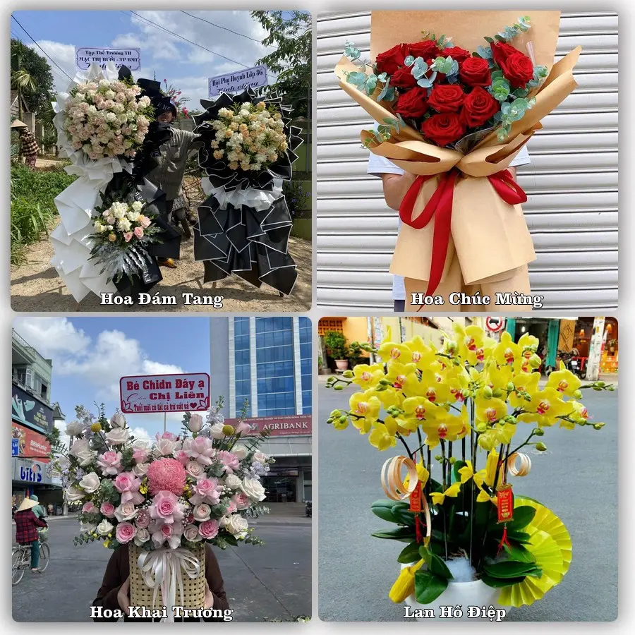 Dịch vụ đặt hoa và giao tận nơi tại Xã Hiệp Hoà - Tỉnh Bắc Ninh