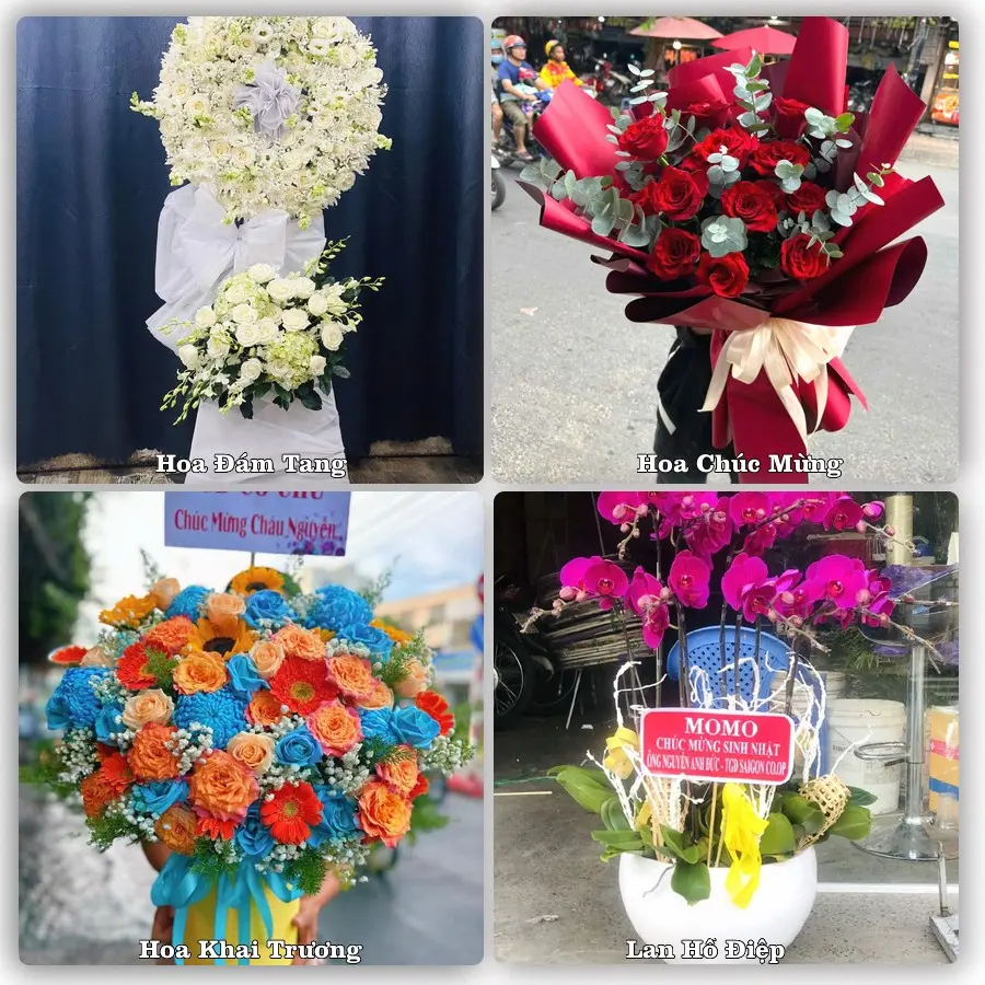 Mẫu hoa phục vụ nhu cầu đặt hoa tại Phường Tân An - Tỉnh Bắc Ninh
