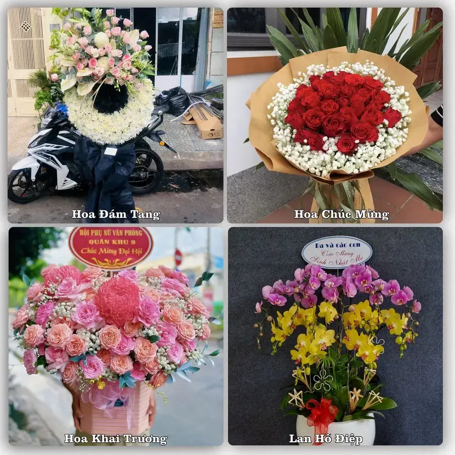 Đặt hoa tại Xã Tân Quới, Vĩnh Long – giao tận nơi, duyệt mẫu trước