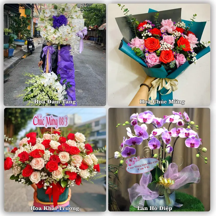 Dịch vụ đặt hoa và giao tận nơi tại Phường Tự Lạn - Tỉnh Bắc Ninh