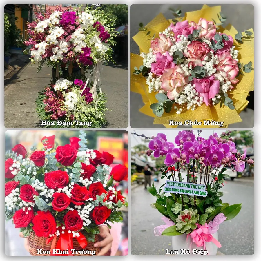 Dịch vụ đặt hoa và giao tận nơi tại Phường Bến Cát - Thành phố Hồ Chí Minh