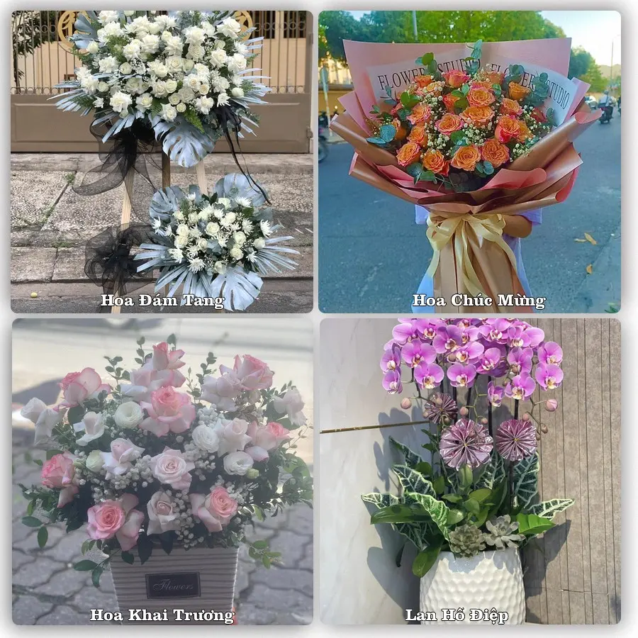 Mẫu hoa phục vụ nhu cầu đặt hoa tại Phường Bến Cát - Thành phố Hồ Chí Minh