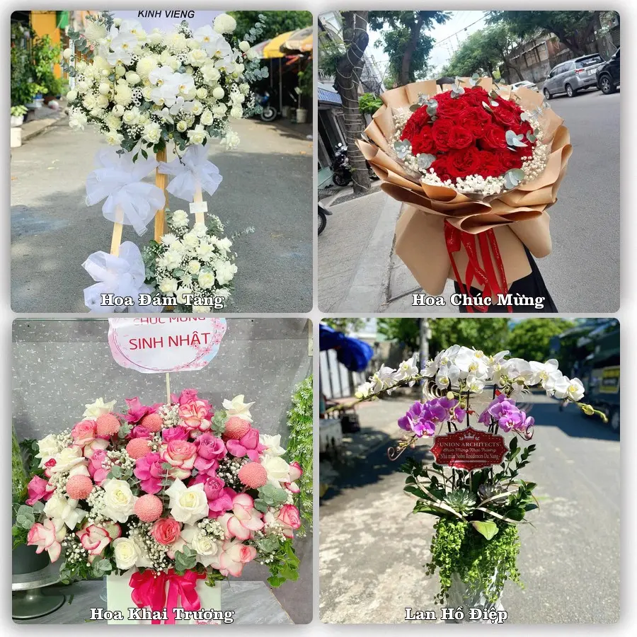 Mẫu hoa phục vụ nhu cầu đặt hoa tại Xã An Trường - Tỉnh Vĩnh Long