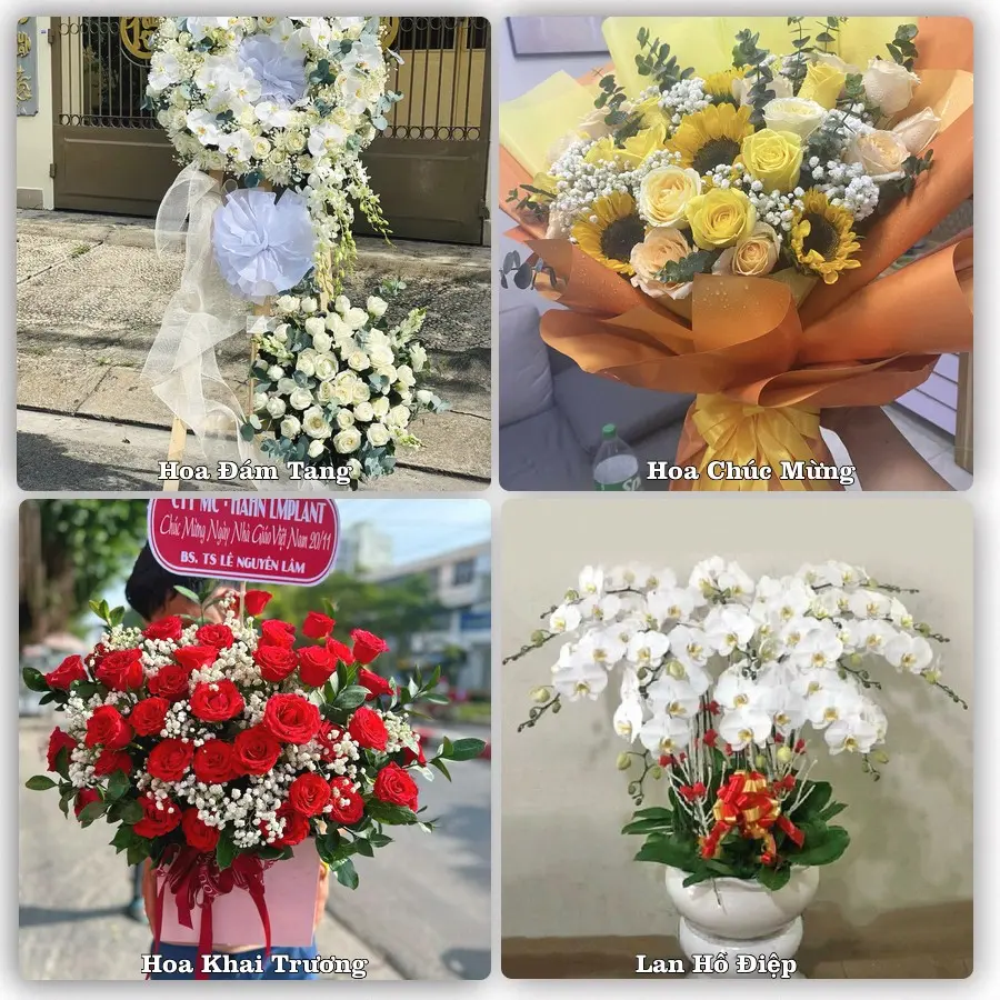 Tư vấn chọn hoa theo người nhận và dịp tặng tại Xã Mỹ Hiệp - Tỉnh Đồng Tháp