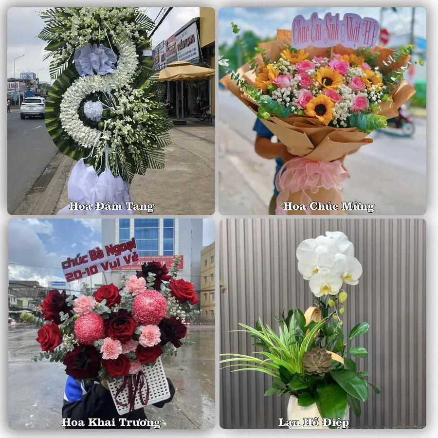 Mẫu hoa phục vụ nhu cầu đặt hoa tại Phường Vị Thanh - Thành phố Cần Thơ