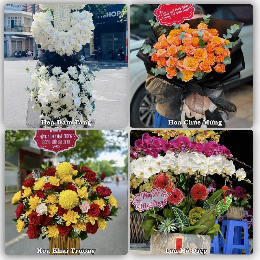 Mẫu hoa phục vụ nhu cầu đặt hoa tại Phường Thuận Thành - Tỉnh Bắc Ninh