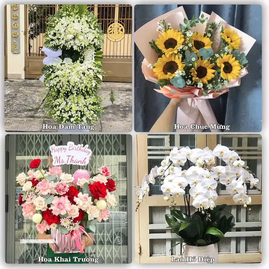 Dịch vụ đặt hoa và giao tận nơi tại Xã Bình Nguyên - Tỉnh Phú Thọ