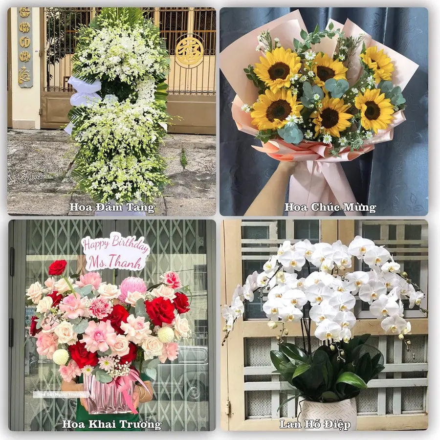 Dịch vụ đặt hoa và giao tận nơi tại Xã Bình Nguyên - Tỉnh Phú Thọ