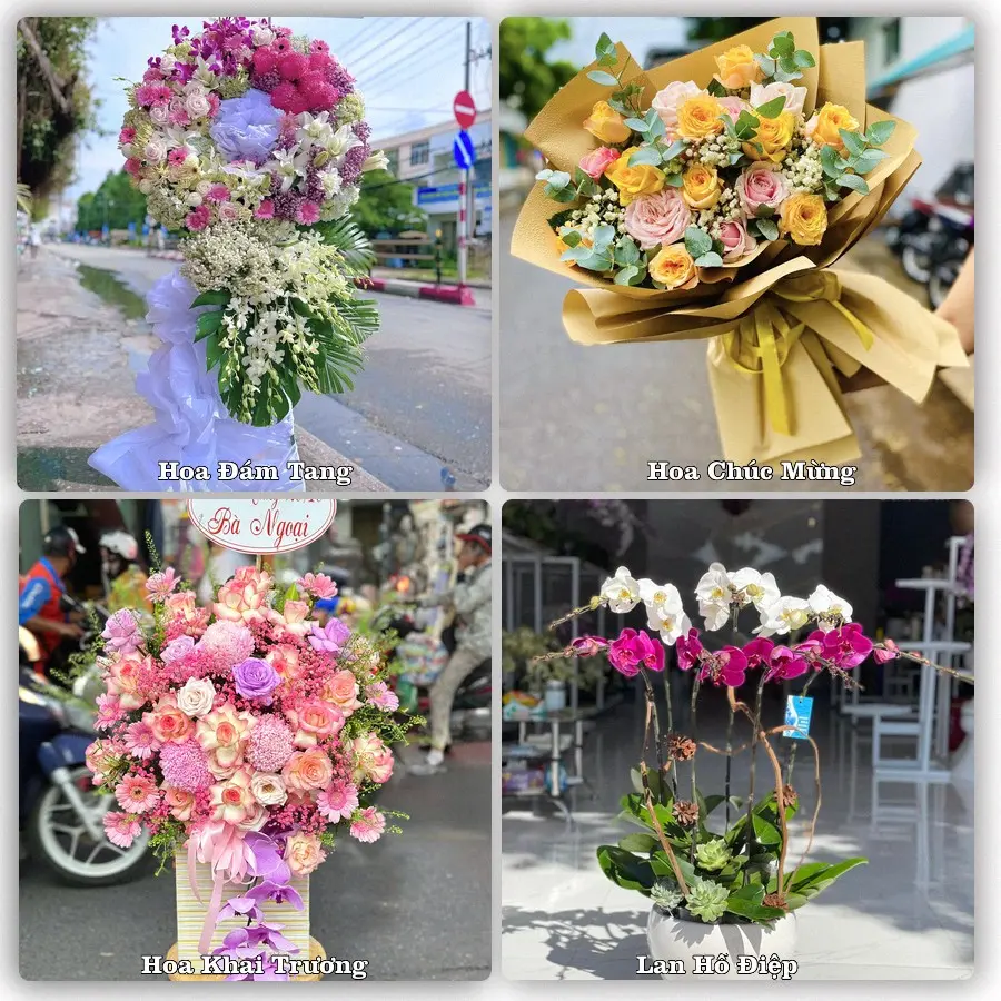Mẫu hoa phục vụ nhu cầu đặt hoa tại Phường Kim Trà - Thành phố Huế