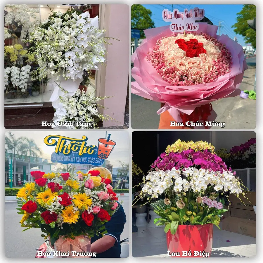 Mẫu hoa phục vụ nhu cầu đặt hoa tại Phường Quang Hanh - Tỉnh Quảng Ninh