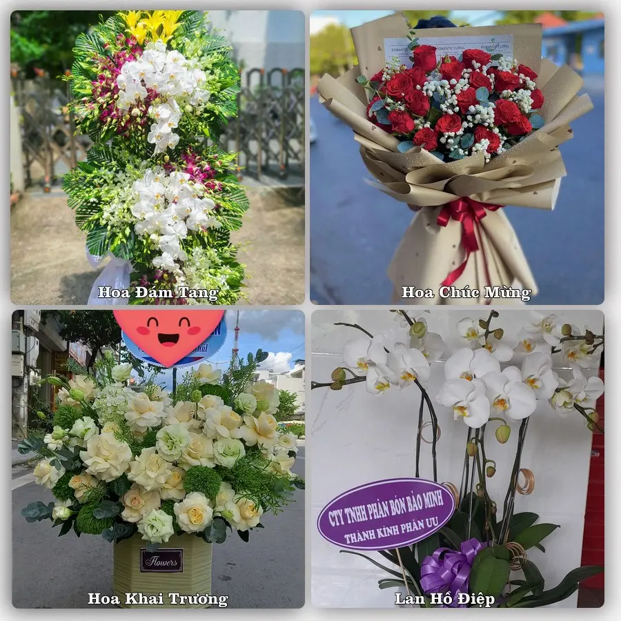 Mẫu hoa phục vụ nhu cầu đặt hoa tại Phường Dương Nỗ - Thành phố Huế