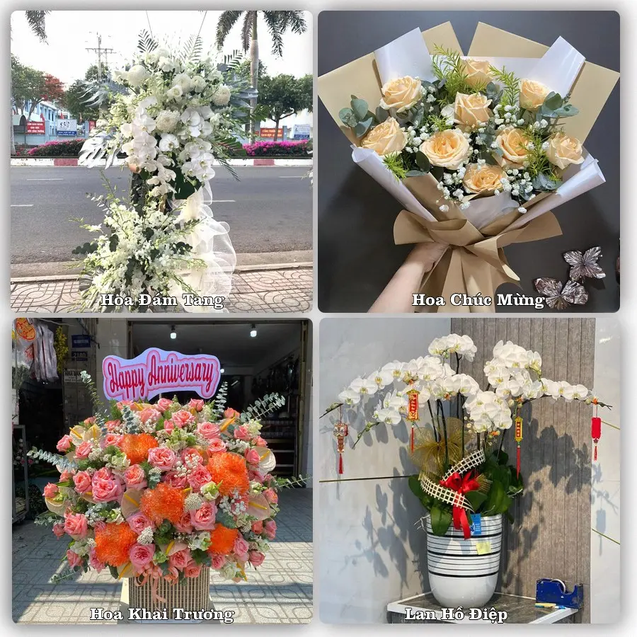 Mẫu hoa phục vụ nhu cầu đặt hoa tại Xã Tân Hòa - Thành phố Cần Thơ
