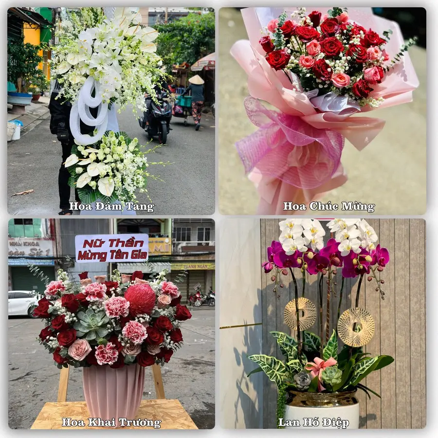 Dịch vụ đặt hoa và giao tận nơi tại Xã Long Điền - Tỉnh An Giang