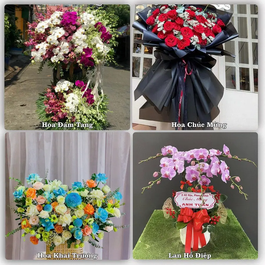 Mẫu hoa phục vụ nhu cầu đặt hoa tại Xã Tân An Hội - Thành phố Hồ Chí Minh