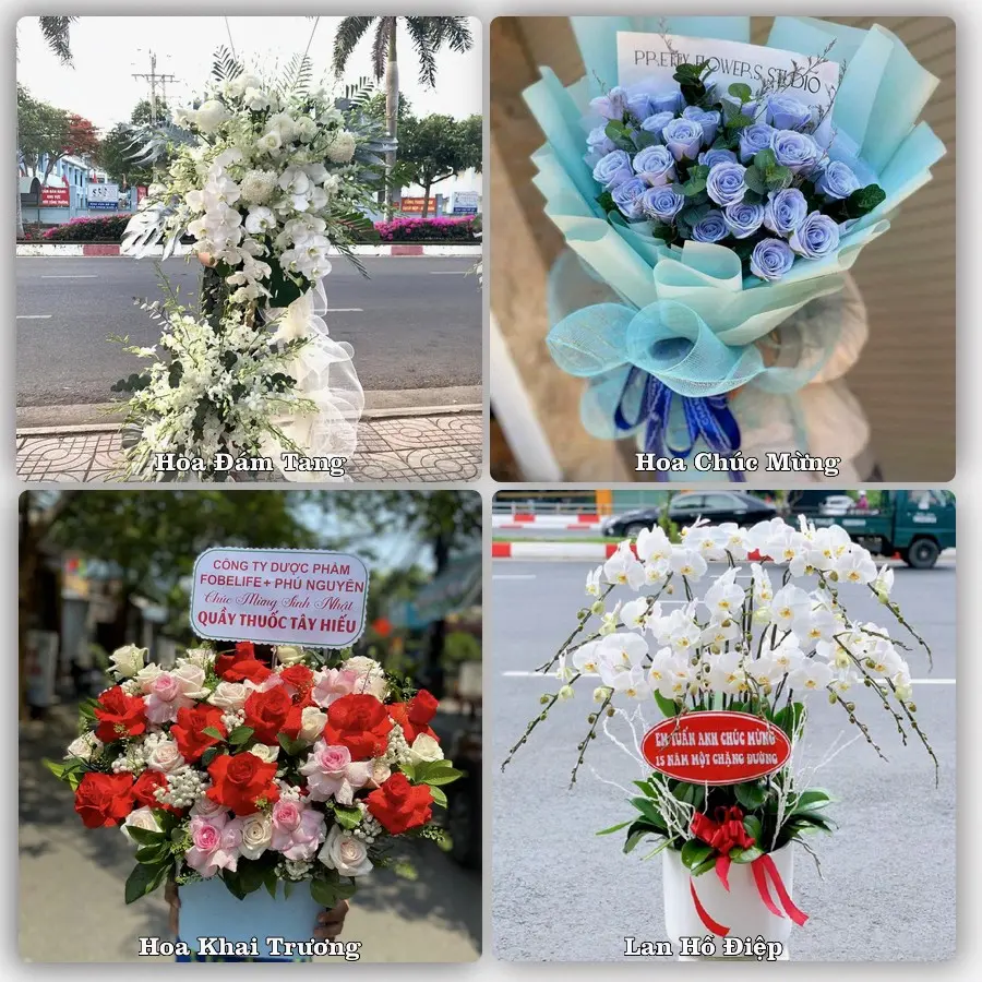 Mẫu hoa phục vụ nhu cầu đặt hoa tại Phường Vân Hà - Tỉnh Bắc Ninh