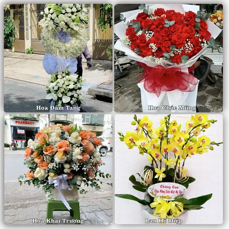Đặt hoa tại Xã Chợ Gạo, Đồng Tháp – giao tận nơi, duyệt mẫu trước