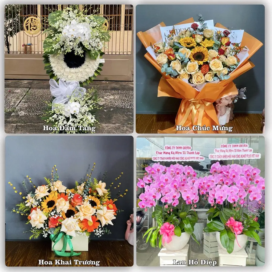 Dịch vụ đặt hoa và giao tận nơi tại Xã Xuân Hồng - Tỉnh Ninh Bình