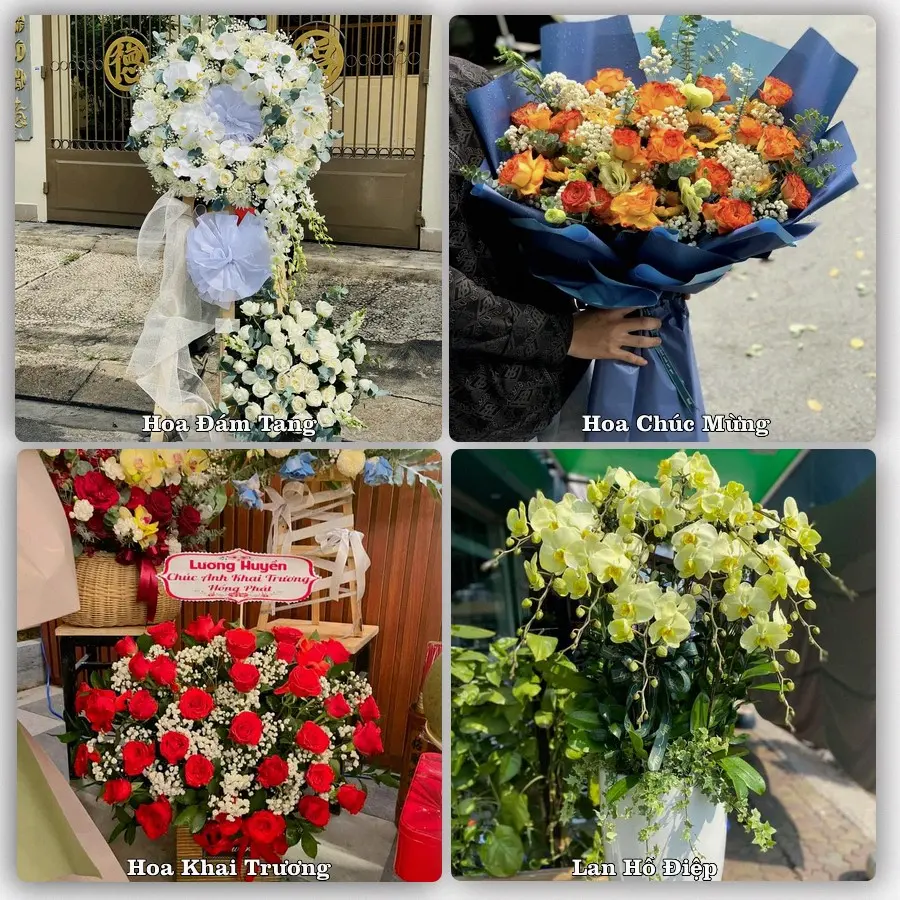 Mẫu hoa phục vụ nhu cầu đặt hoa tại Phường Bãi Cháy - Tỉnh Quảng Ninh