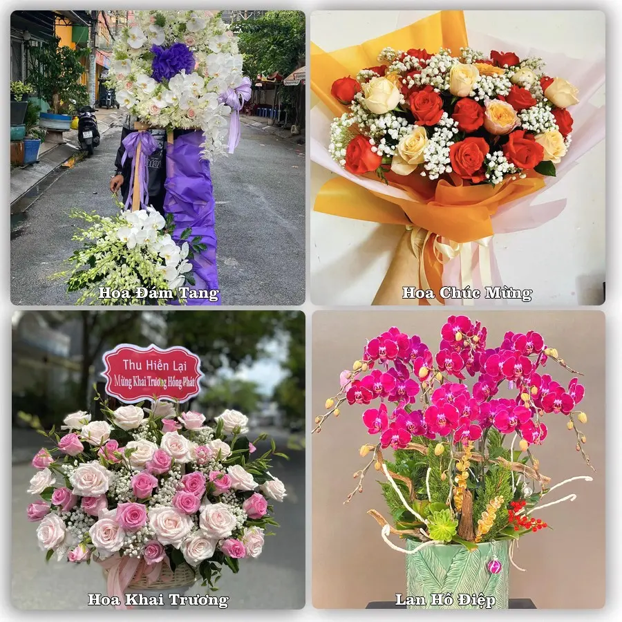 Dịch vụ đặt hoa và giao tận nơi tại Xã Điềm Thụy - Tỉnh Thái Nguyên