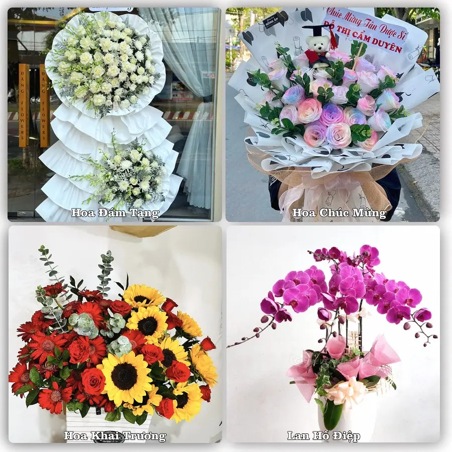 Mẫu hoa phục vụ nhu cầu đặt hoa tại Xã Điềm Thụy - Tỉnh Thái Nguyên