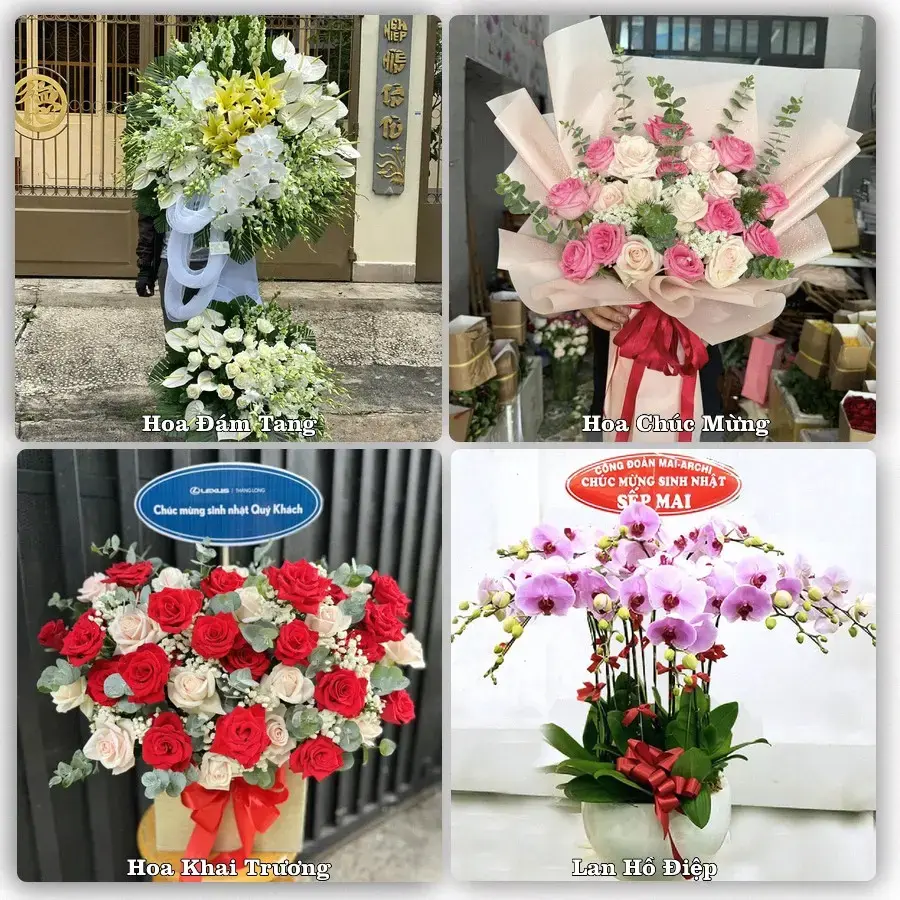 Dịch vụ đặt hoa và giao tận nơi tại Xã Khánh Bình - Tỉnh An Giang