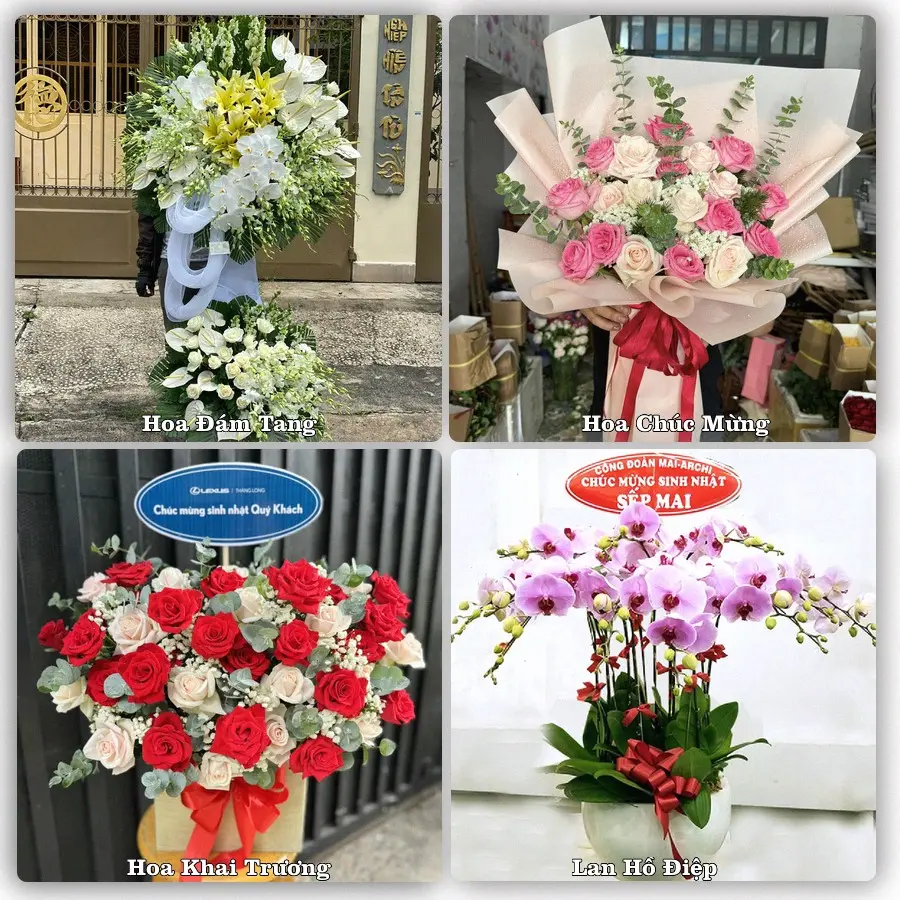 Dịch vụ đặt hoa và giao tận nơi tại Xã Khánh Bình - Tỉnh An Giang