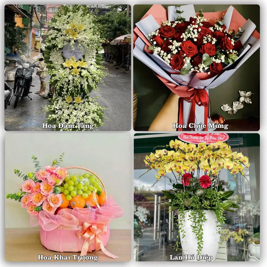 Mẫu hoa phục vụ nhu cầu đặt hoa tại Phường Thành Nam - Tỉnh Ninh Bình