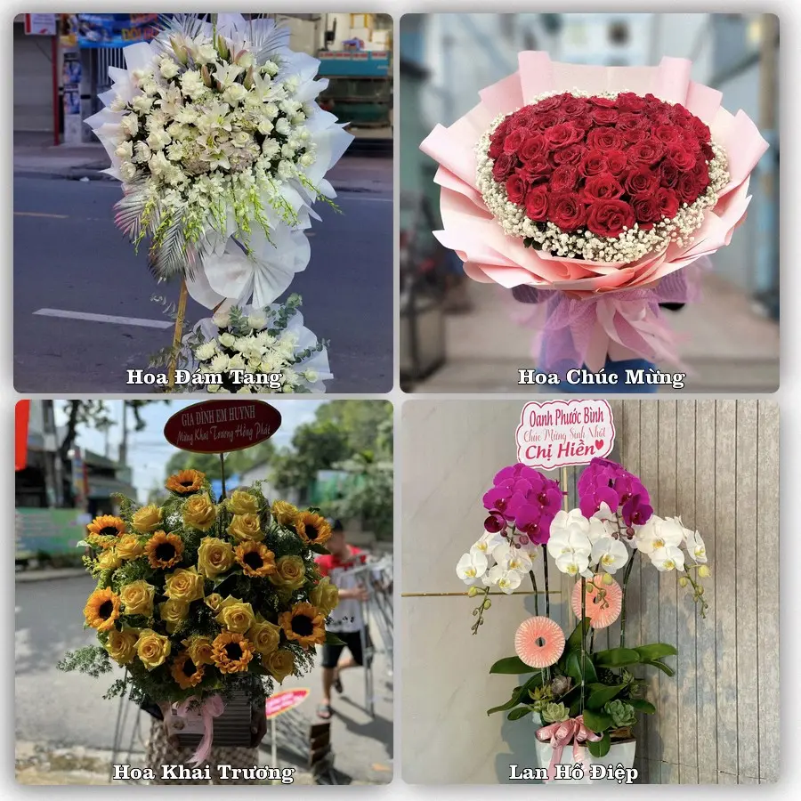 Mẫu hoa phục vụ nhu cầu đặt hoa tại Xã Khúc Thừa Dụ - Thành phố Hải Phòng