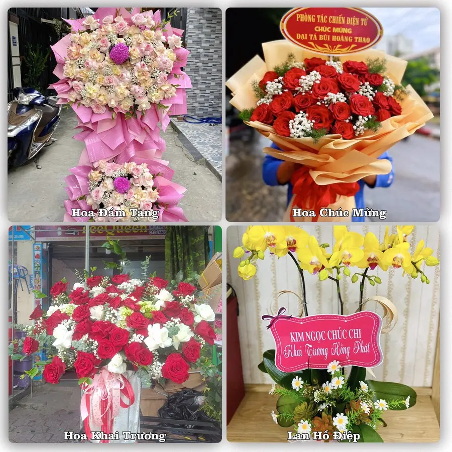Dịch vụ đặt hoa và giao tận nơi tại Xã Ngũ Hiệp - Tỉnh Đồng Tháp