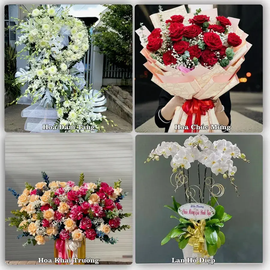 Mẫu hoa phục vụ nhu cầu đặt hoa tại Xã Vĩnh Thuận - Thành phố Hải Phòng