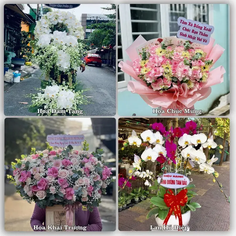 Shop hoa tươi Phường Long Thuận, Đồng Tháp – giao hoa tận nơi theo yêu cầu