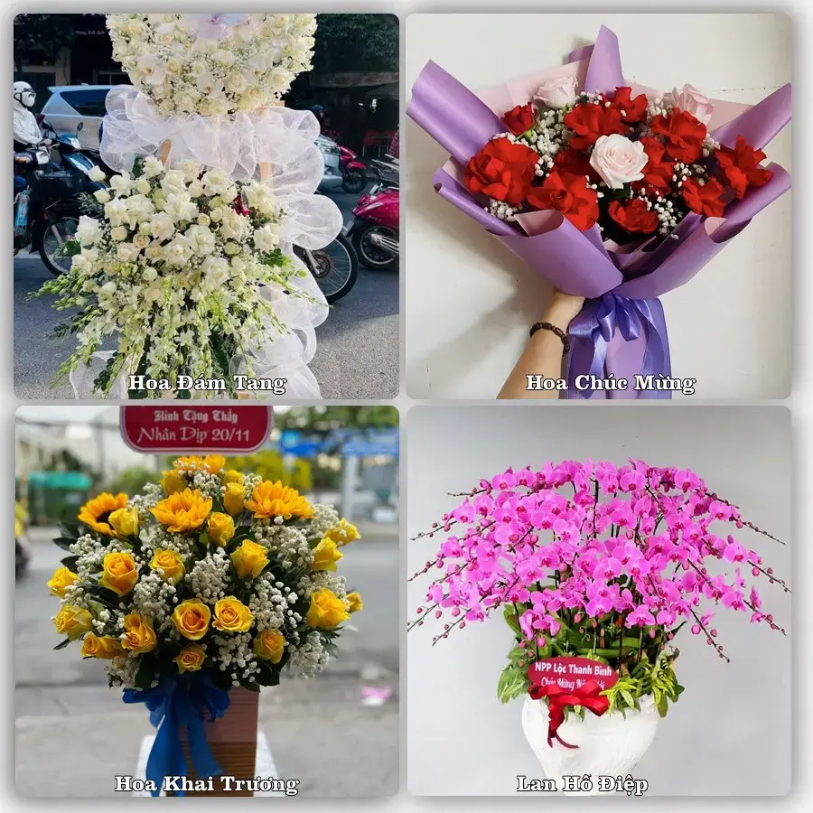 Mẫu hoa phục vụ nhu cầu đặt hoa tại Xã Thần Khê - Tỉnh Hưng Yên