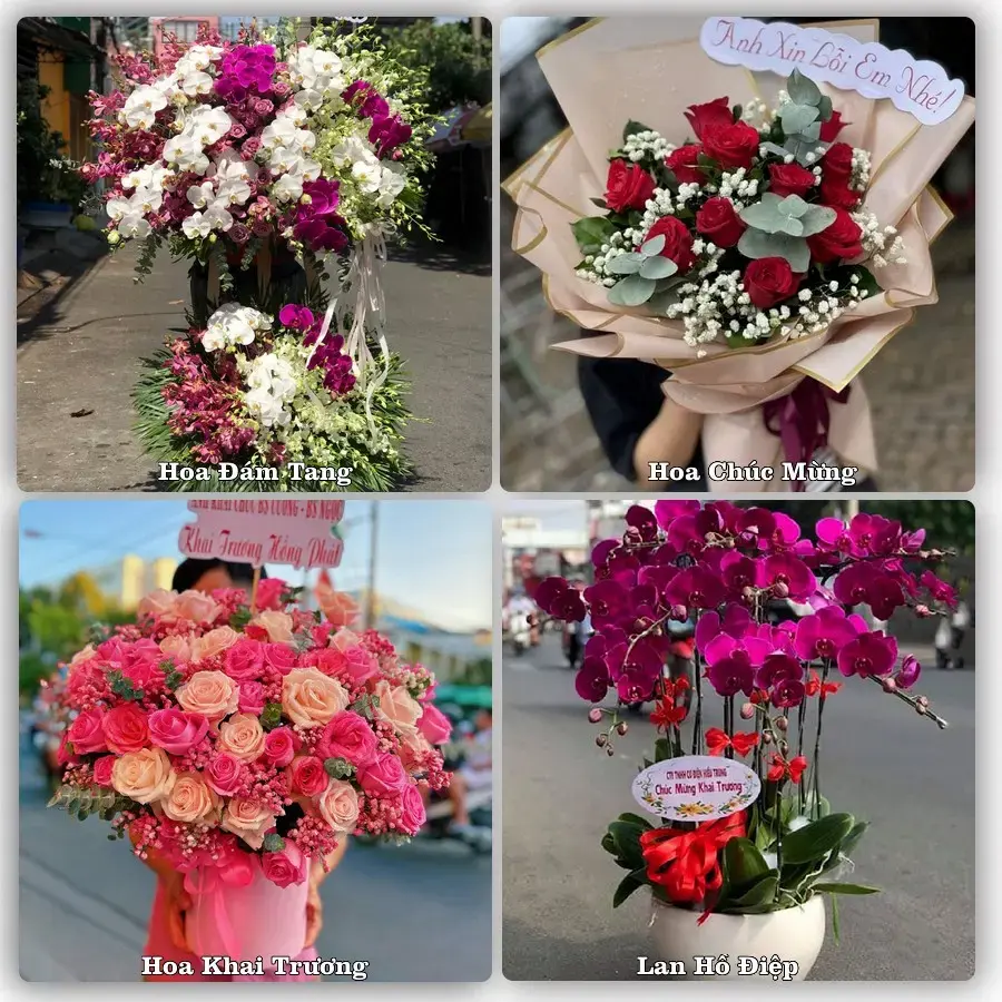 Dịch vụ đặt hoa và giao tận nơi tại Phường Hòa Thành - Tỉnh Cà Mau