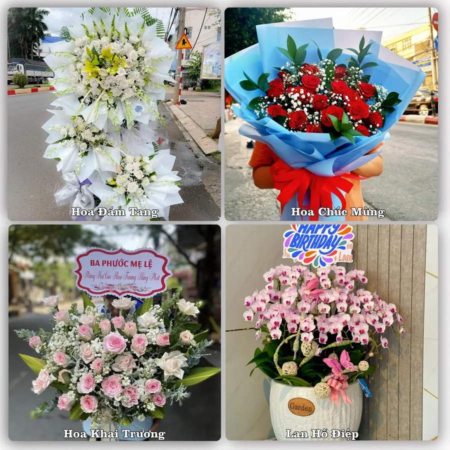 Mẫu hoa phục vụ nhu cầu đặt hoa tại Xã Quỳnh Phú - Tỉnh Nghệ An