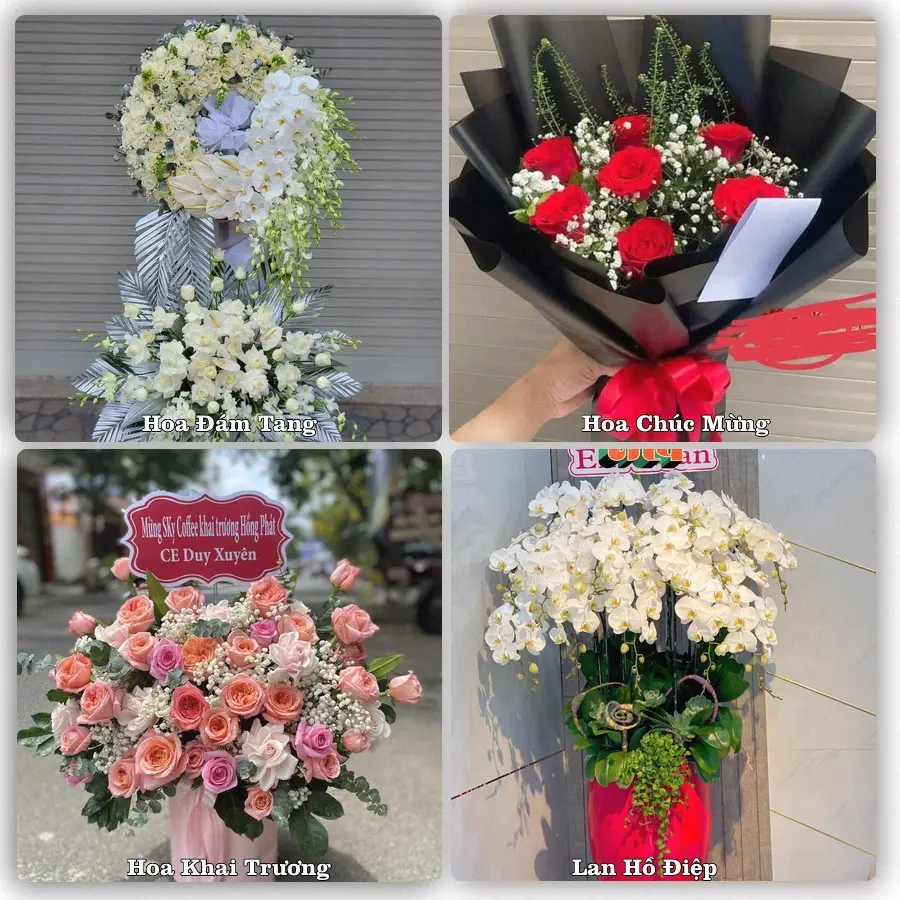 Dịch vụ đặt hoa và giao tận nơi tại Phường Tích Lương - Tỉnh Thái Nguyên