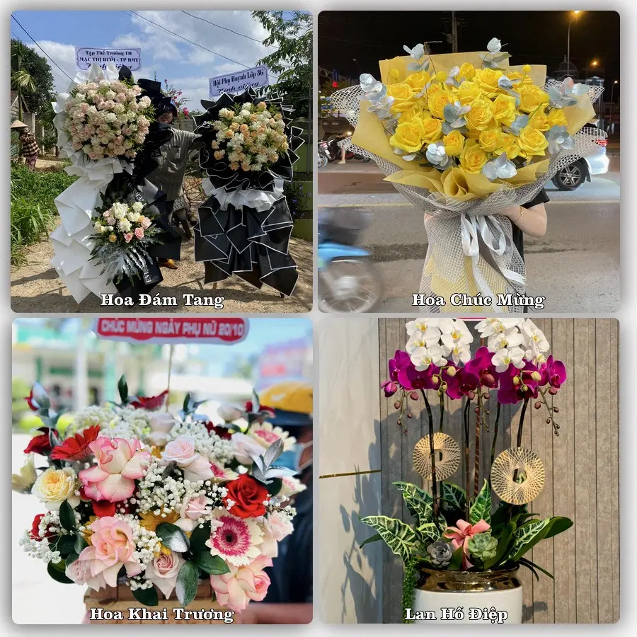 Mẫu hoa phục vụ nhu cầu đặt hoa tại Xã Vệ Giang - Tỉnh Quảng Ngãi