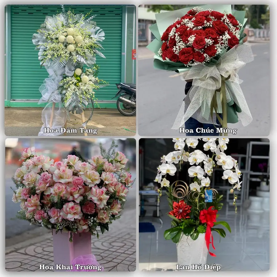 Mẫu hoa phục vụ nhu cầu đặt hoa tại Xã Chợ Vàm - Tỉnh An Giang
