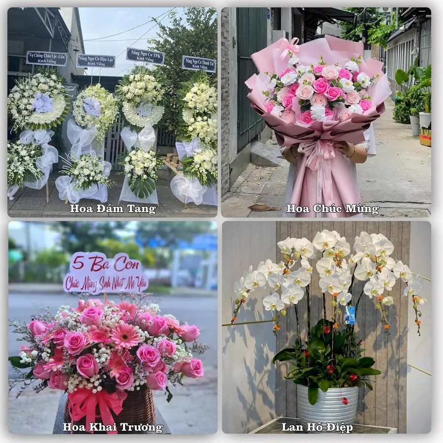Mẫu hoa phục vụ nhu cầu đặt hoa tại Phường Mỹ Hào - Tỉnh Hưng Yên