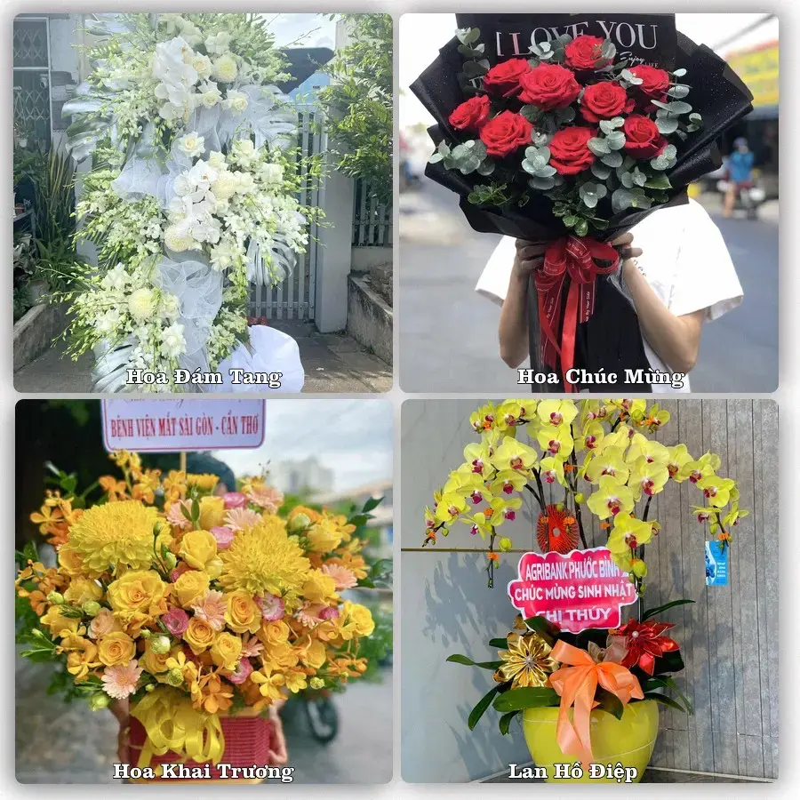 Dịch vụ đặt hoa và giao tận nơi tại Xã Bến Lức - Tỉnh Tây Ninh