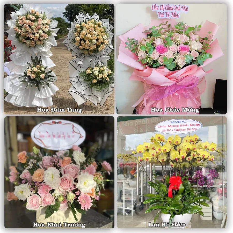 Tư vấn chọn hoa theo người nhận và dịp tặng tại Xã Cái Bè - Tỉnh Đồng Tháp