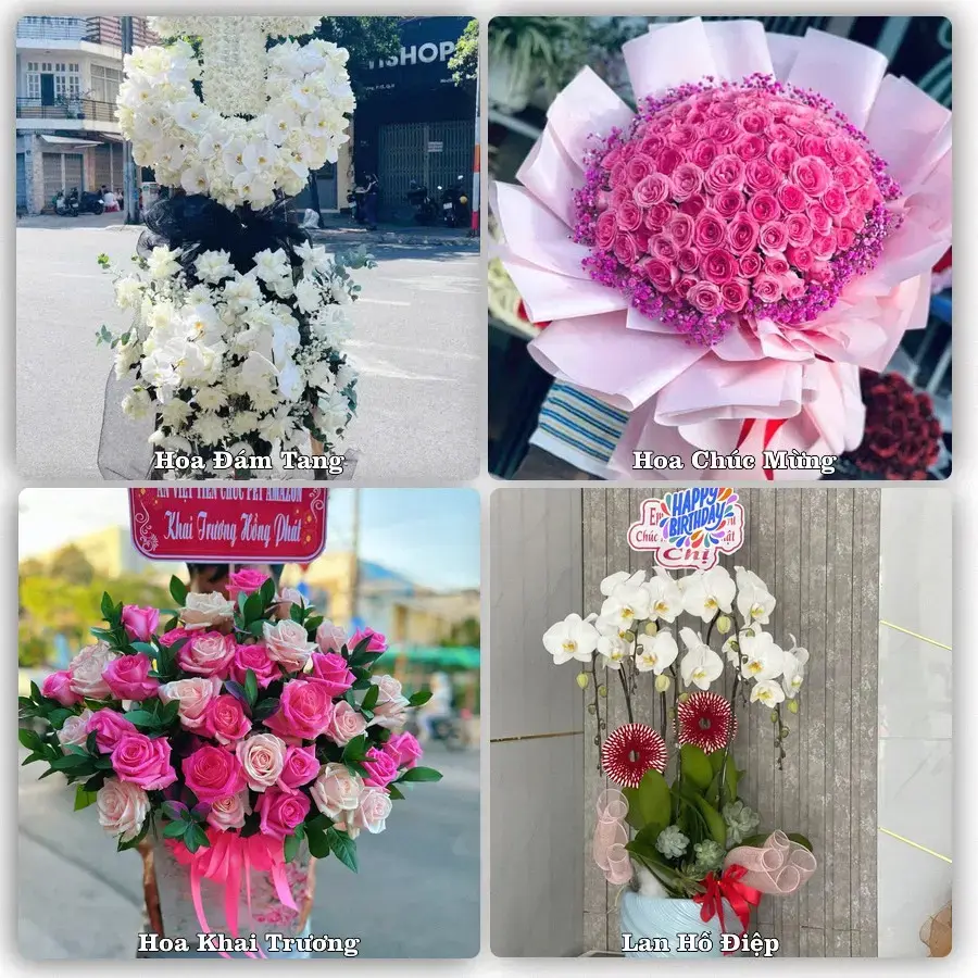 Hoa tươi Xã Cam Lâm, Khánh Hòa – mẫu hoa theo dịp, giá tham khảo